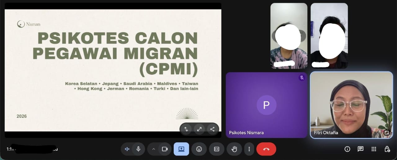 Dokumentasi psikotes CPMI online 7