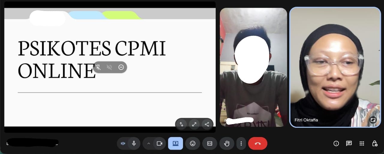 Dokumentasi psikotes CPMI online 3
