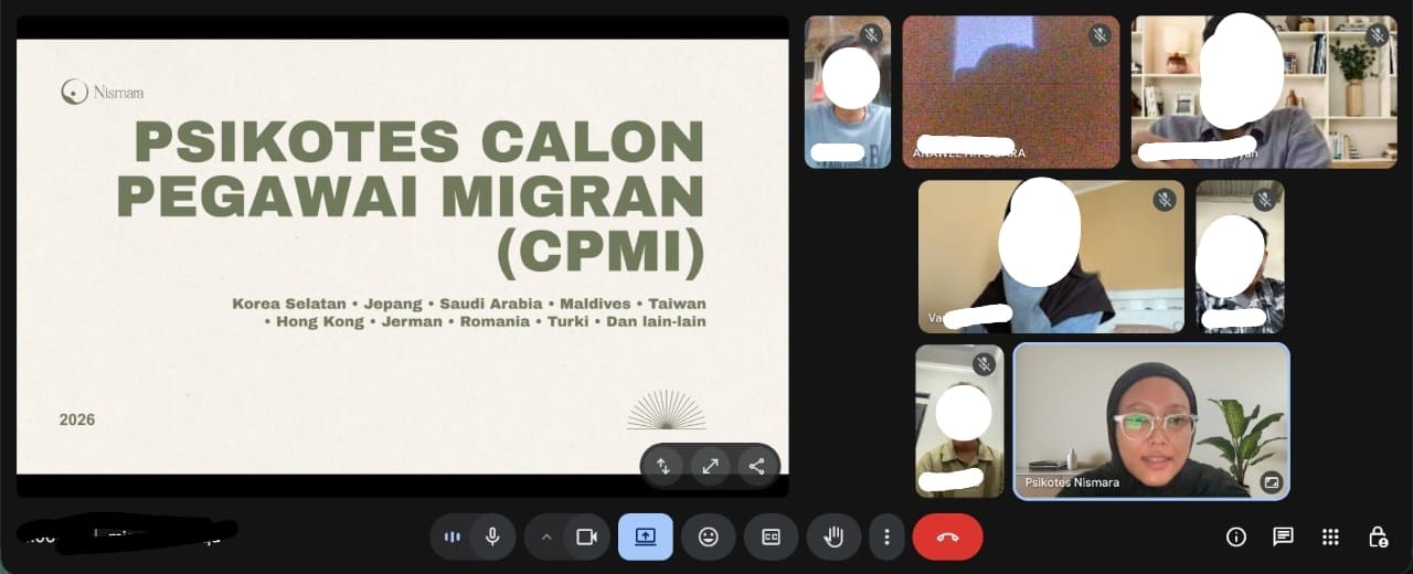 Dokumentasi psikotes CPMI online 2